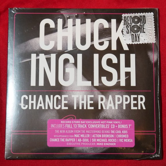 Chuck Inglish Chance The Rapper Glam 7" VINYL + CD New Sealed Record Store Day - Picture 1 of 2